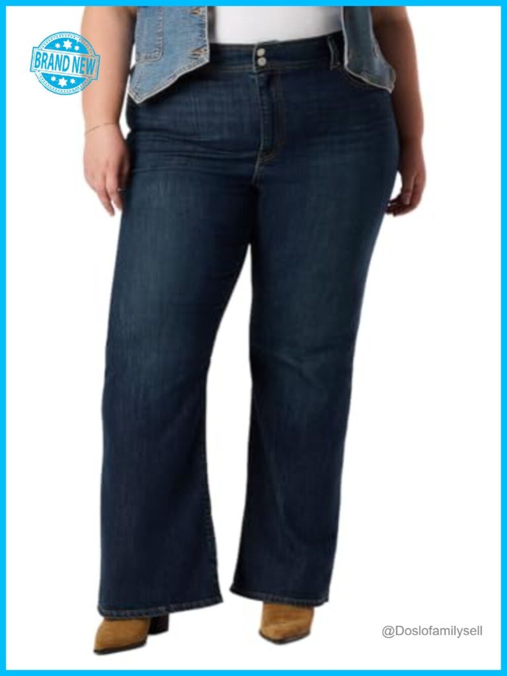 High Rise Flare Jeans Heritage Fit Regular Leg Women's Denim